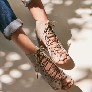 Jeffery Campbell Cors lace-up ankle bootie